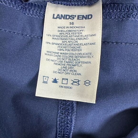 Lands' End Elastic Waist 9” Board Short size 16 - Picture 6 of 8